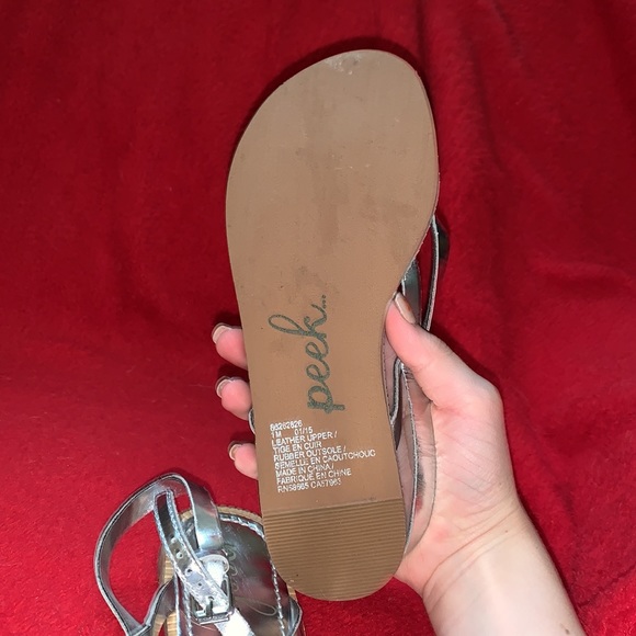 Kids silver sandal - Picture 3 of 3